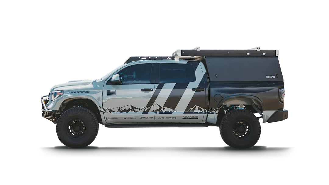 180844 – SHERPA EQUIP Truck Cap Roof Rack, Direct Fit Load Rating: 300 Pound Dynamic/ 600 Pound Static 48 Inch Length...